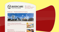 Desktop Screenshot of bodycare-leipzig.de