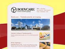 Tablet Screenshot of bodycare-leipzig.de